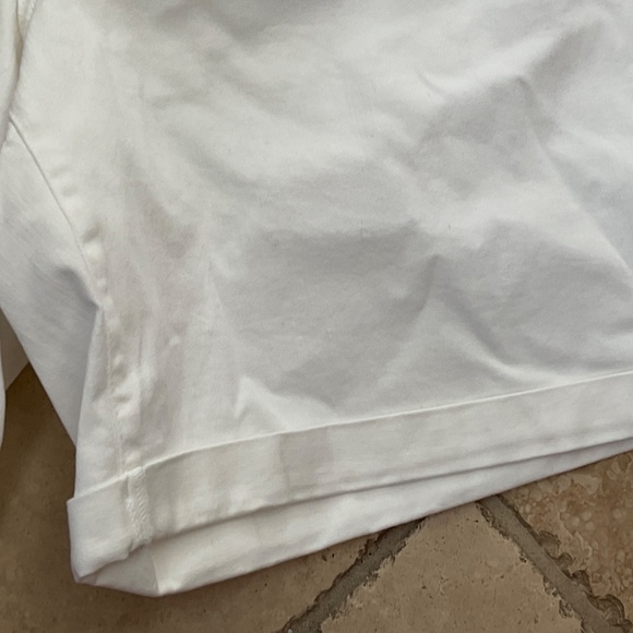 NEW Talbots flawless girlfriend short 9" white mid rise denim shorts; size 24W - Picture 6 of 8